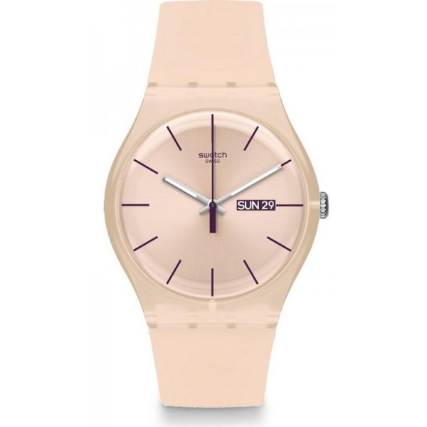 Buy Swatch Ladies Watch New Gent Rose Rebel SUOT700