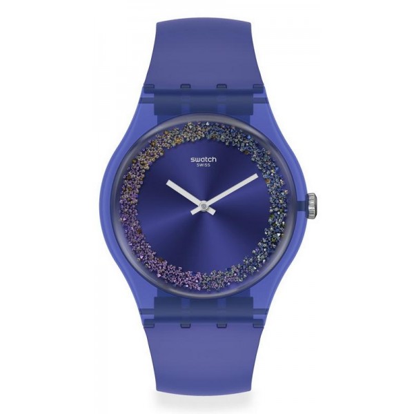 Buy Womens Swatch Watch New Gent Purple Rings SUOV106