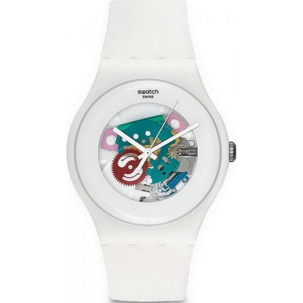 Swatch Unisexuhr New Gent White Lacquered SUOW100 kaufen