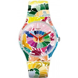 Women's Swatch Watch New Gent Flowerfool SUOW126