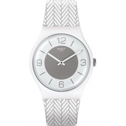 Unisex Swatch Watch New Gent White Glove SUOW131