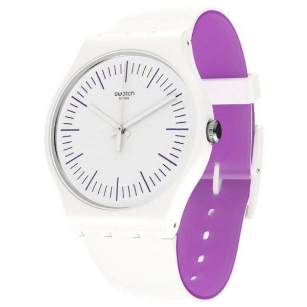 Buy Womens Swatch Watch New Gent Whitenpurple SUOW173
