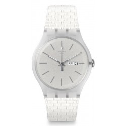 Unisex Swatch Watch New Gent Bricablanc SUOW710