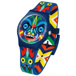 Swatch Mika Unisexuhr New Gent Kukulakuku SUOZ171