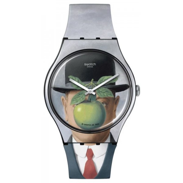 Swatch Uhr Le Fils de lHomme by Rene Magritte SUOZ350 kaufen