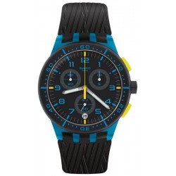 Swatch Unisexuhr Chrono Plastic Blue Tire SUSS402 Chronograph kaufen