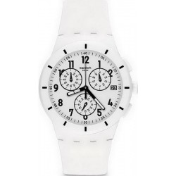 Kaufen Sie Swatch Unisexuhr Chrono Plastic Twice Again White SUSW402 Chronograph