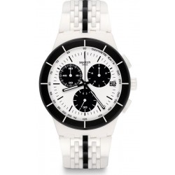 Kaufen Sie Swatch Unisexuhr Chrono Plastic Piste Noire SUSW407 Chronograph