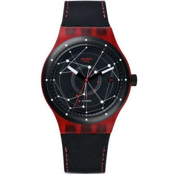 Buy Swatch Unisex Watch Sistem51 Sistem Red SUTR400 Automatic