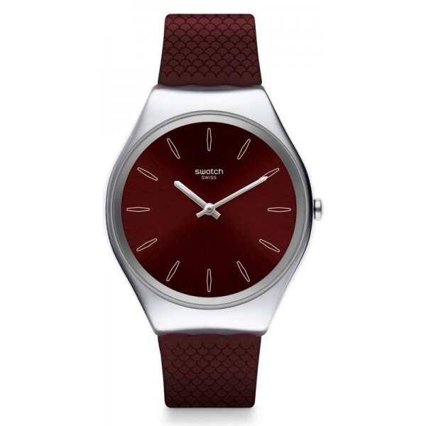 Buy Swatch Ladies Watch Skin Irony Skinburgundy SYXS120
