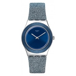 Buy Swatch Ladies Watch Irony Medium Blue Sparkle YLS221