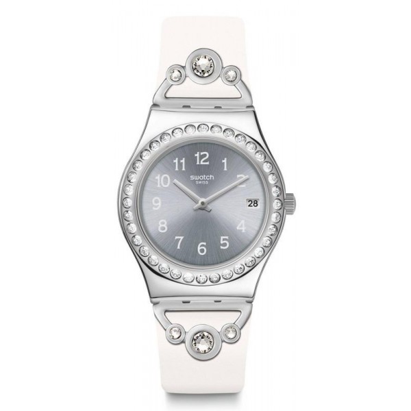 Buy Swatch Ladies Watch Irony Medium Pretty In White YLS463