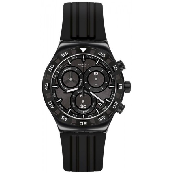 Купить Swatch Мужские Часы Irony Chrono Teckno Black YVB409 Хронограф