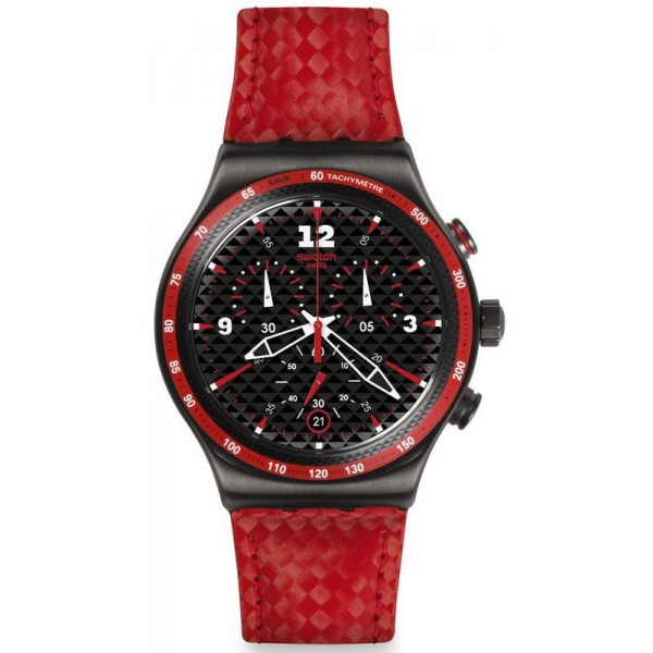 Купить Swatch Мужские Часы Irony Chrono Rosso Fuoco YVM401 Хронограф