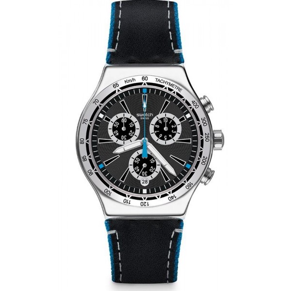Buy Swatch Men's Watch Irony Chrono Blue Details YVS442 Chronograph