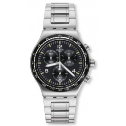 Swatch Мужские Часы Irony Chrono Night Flight YVS444G Хронограф