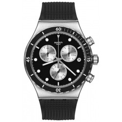 Swatch Мужские Часы Irony Chrono Dark Irony YVS487 Хронограф