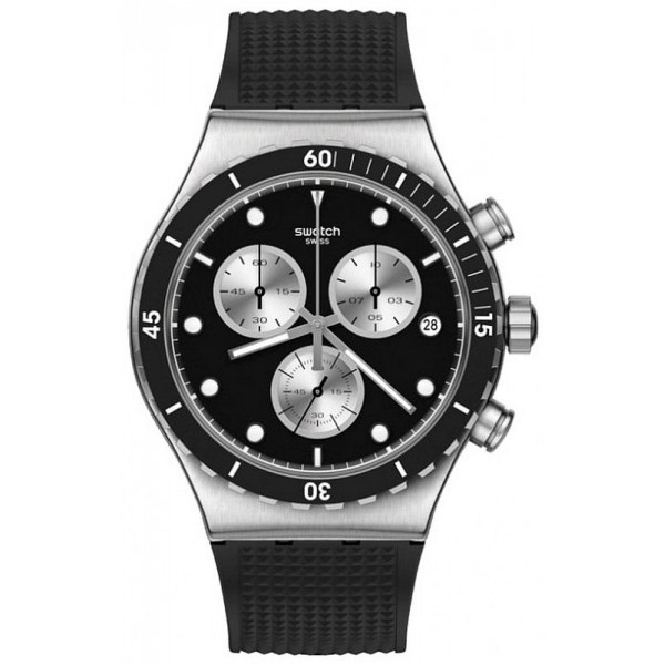 Купить Swatch Мужские Часы Irony Chrono Dark Irony YVS487 Хронограф