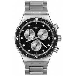 Swatch Мужские Часы Irony Chrono Dark Irony YVS487G Хронограф