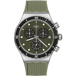 Swatch Мужские Часы Irony Chrono Back In Khaki YVS488 Хронограф