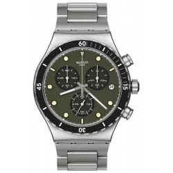 Swatch Мужские Часы Irony Chrono Back In Khaki YVS488G Хронограф